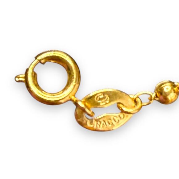 CRACCO Boho Finger Chain Bracelet gold tone sz 6-7,5 - Picture 5 of 6